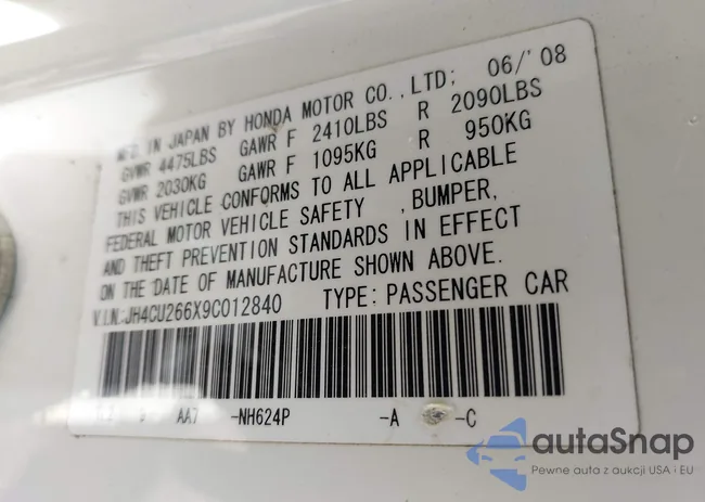 JH4CU266X9C012840: 42299706