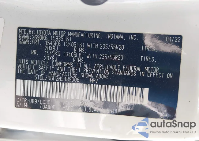 5TDLZRBH2NS189006: 42298831