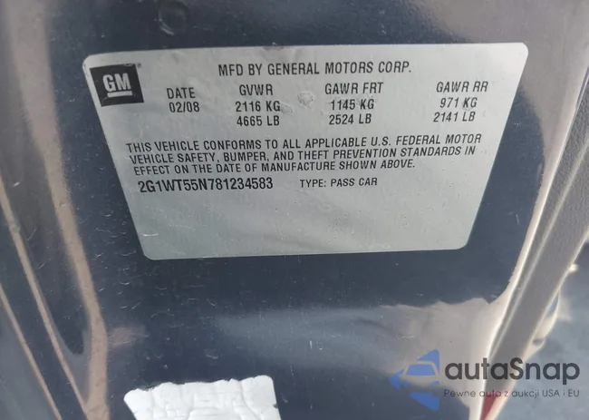 2G1WT55N781234583: 42298867