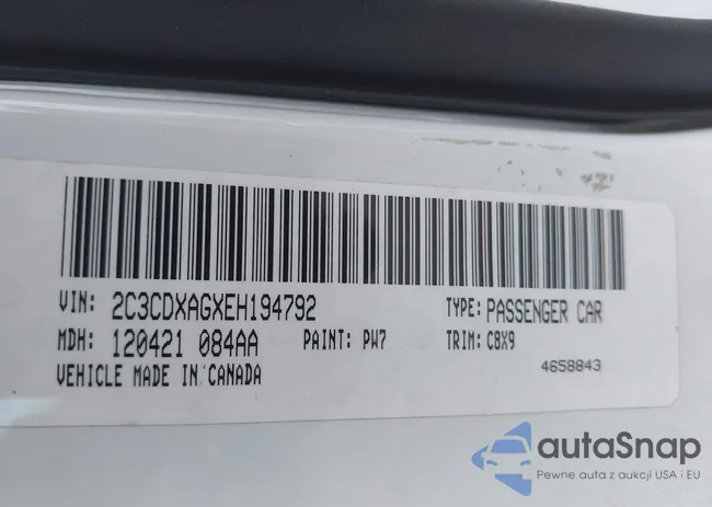 2C3CDXAGXEH194792: 42298933