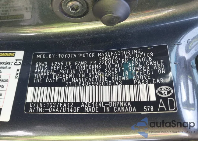 2T1LE40E99C010143: 42298942