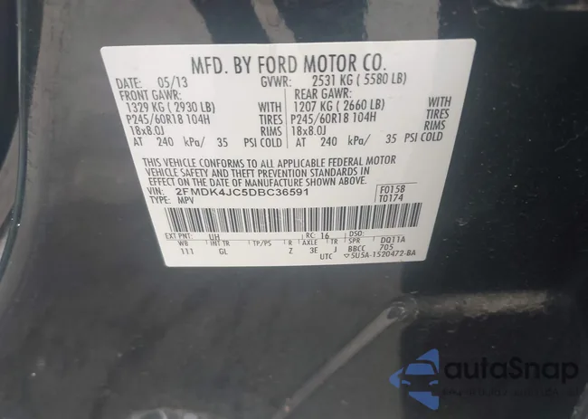 2FMDK4JC5DBC36591: 42299060