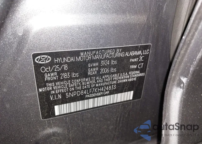 5NPD84LF7KH424833: 42299063