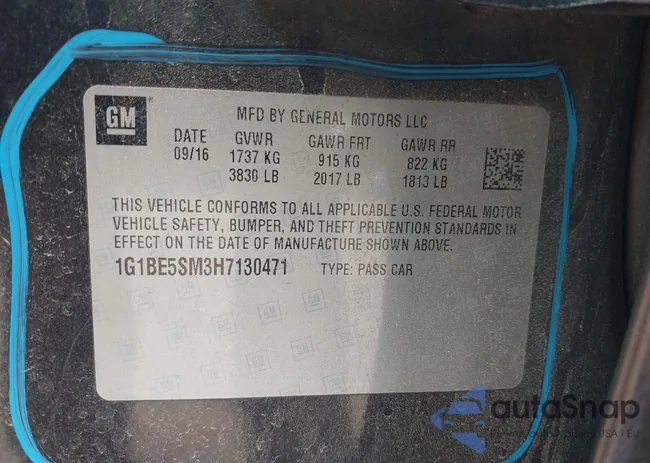 1G1BE5SM3H7130471: 42299087