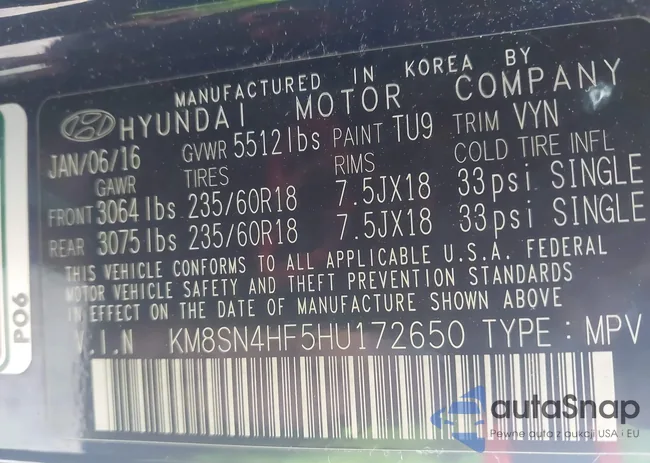 KM8SN4HF5HU172650: 42300215