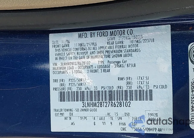 3LNHM28T27R628102: 42300273