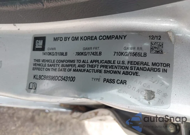 KL8CB6S96DC543100: 42300593