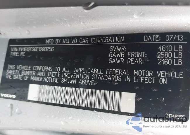 YV1612FS6E1280756: 42300615