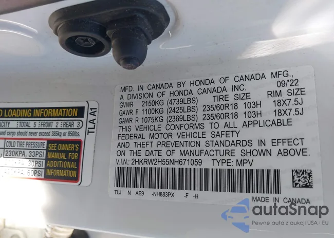 2HKRW2H55NH671059: 42300663