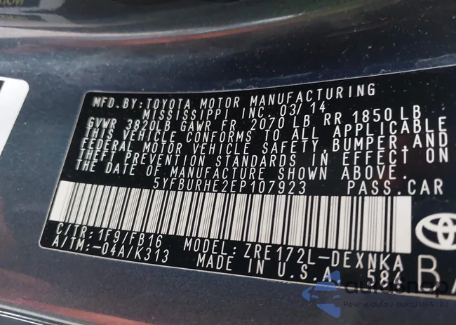 5YFBURHE2EP107923: 42300703