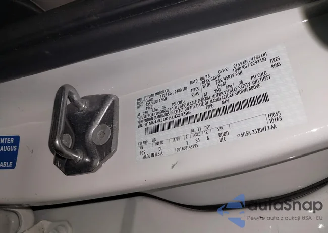 1FMCU9JD0HUB33395: 42300747