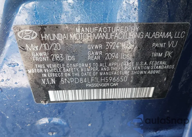 5NPD84LF1LH596650: 42300753