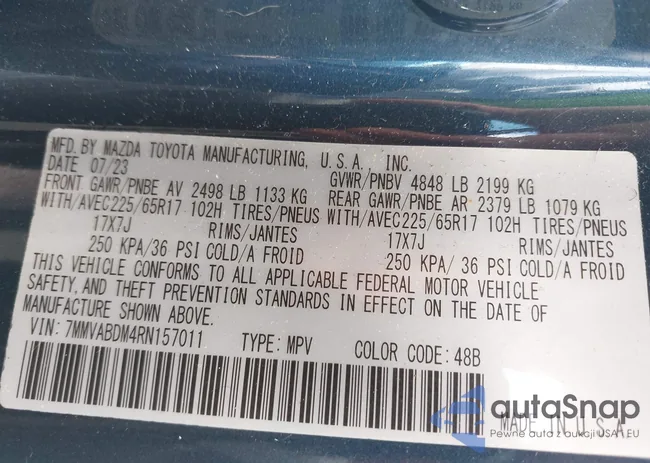 7MMVABDM4RN157011: 42300111