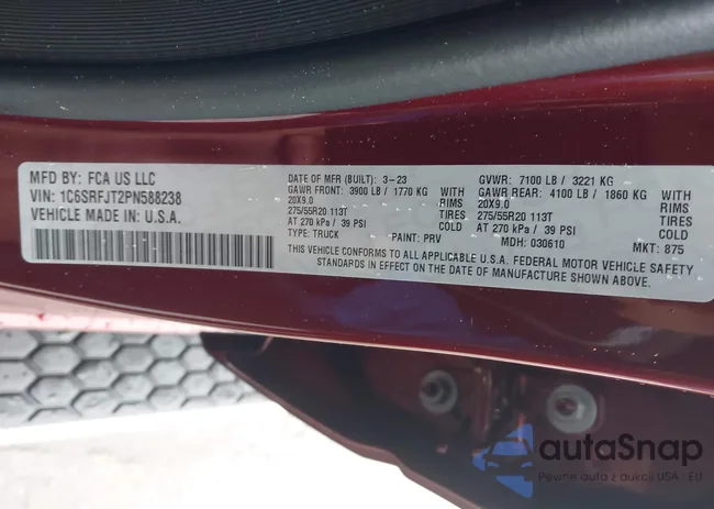 1C6SRFJT2PN588238: 42301357