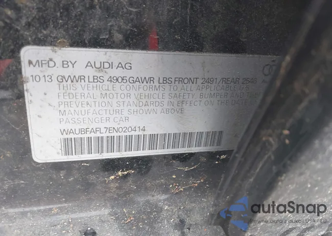 WAUBFAFL7EN020414: 42301431