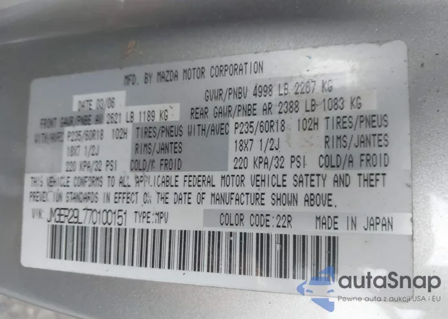 JM3ER29L770100151: 42301584