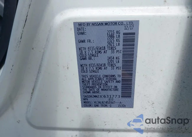 5N1DR2MN2JC631773: 42301611