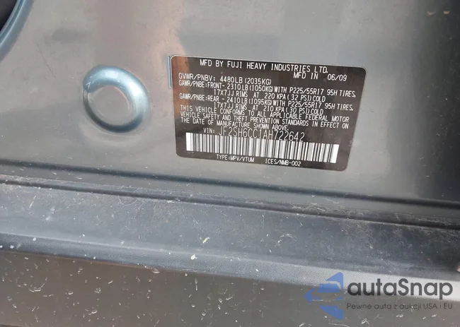 JF2SH6CC1AH722642: 42301660