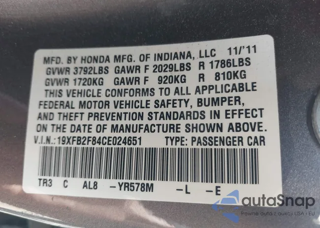 19XFB2F84CE024651: 42301676