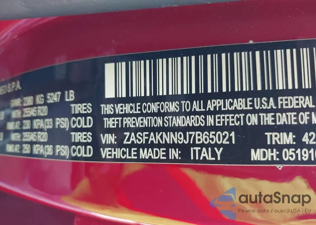 ZASFAKNN9J7B65021: 42300927