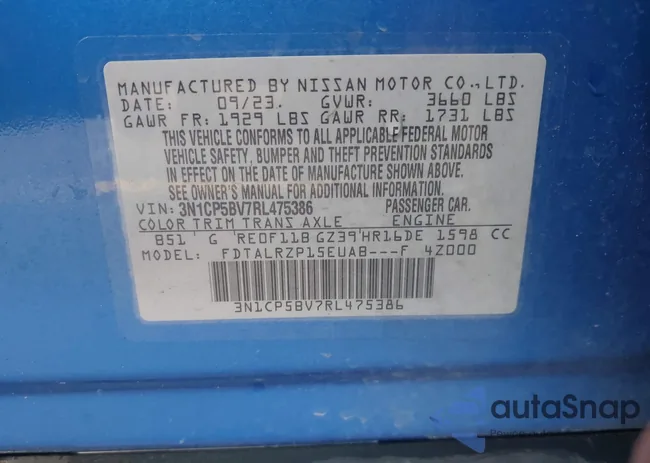 3N1CP5BV7RL475386: 42300949