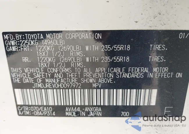 JTMDJREV0HD097972: 42300992