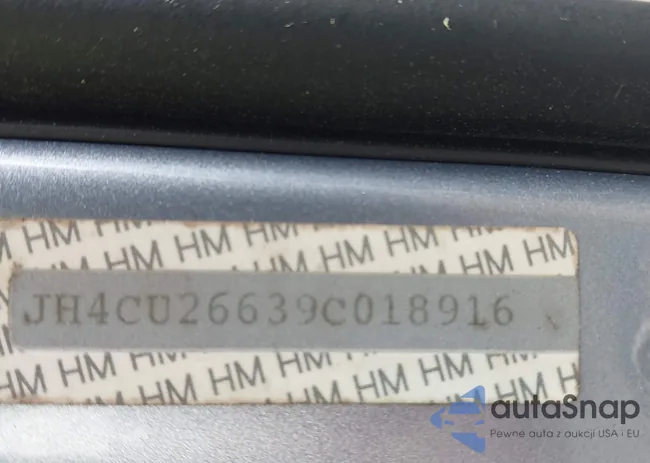 JH4CU26639C018916: 42301010