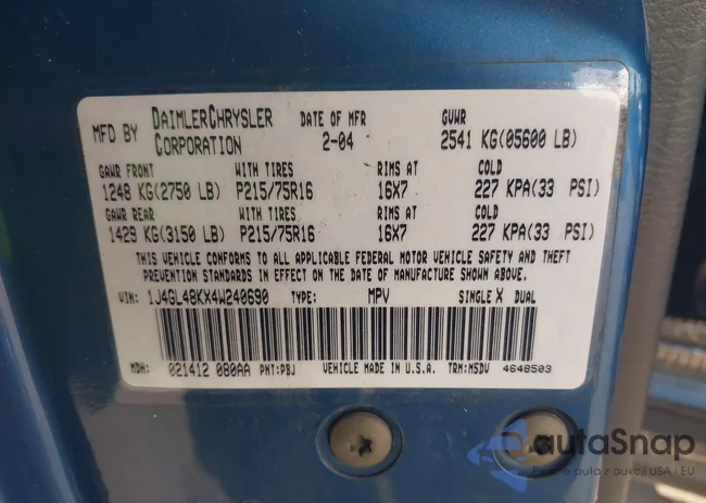 1J4GL48KX4W240690: 42302258