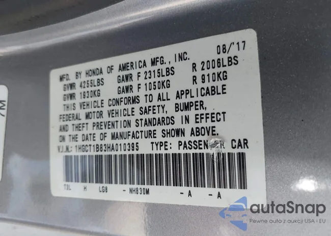 1HGCT1B83HA010395: 42302294