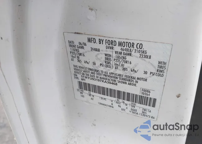 1FMYU93197KA39468: 42302400