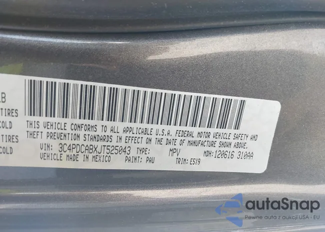 3C4PDCABXJT525043: 42302519