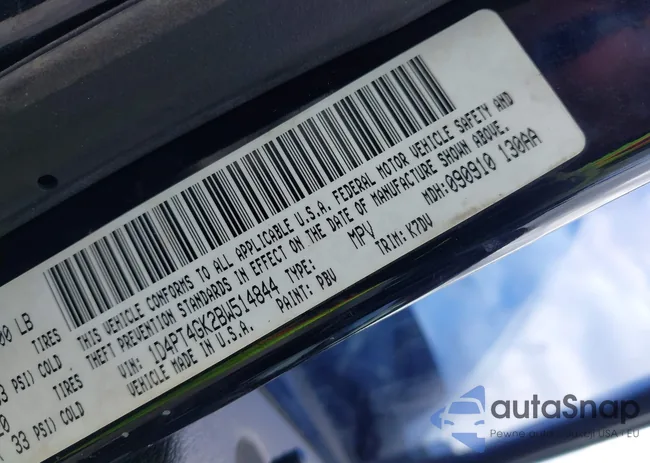 1D4PT4GK2BW514844: 42302571