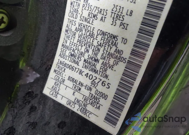 1N6BD06T78C402765: 42302704