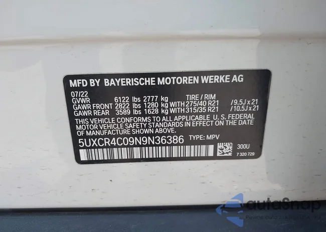 5UXCR4C09N9N36386: 42301899