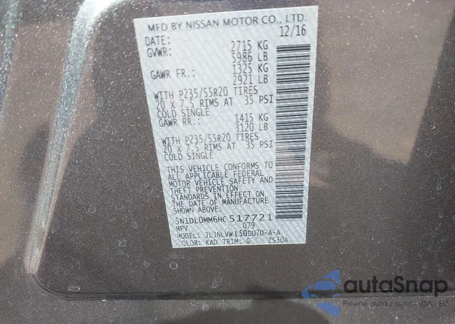 5N1DL0MM6HC517721: 42301920