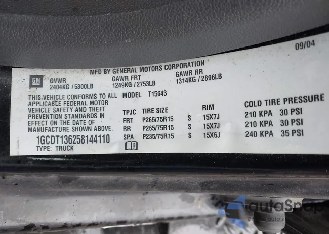 1GCDT136258144110: 42301980