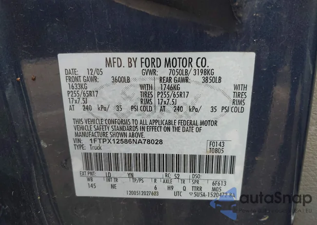 1FTPX12586NA78028: 42302017