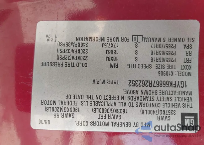 1GYFK66867R262352: 42303339