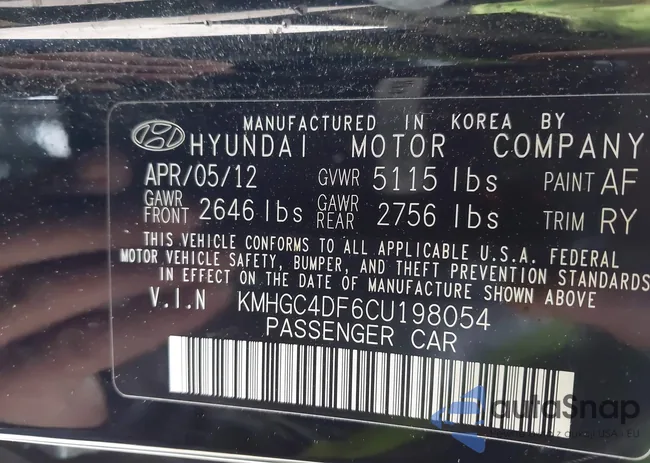 KMHGC4DF6CU198054: 42303352