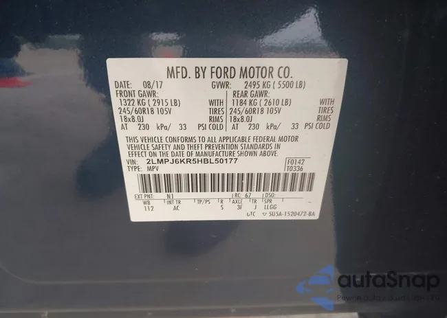 2LMPJ6KR5HBL50177: 42303413