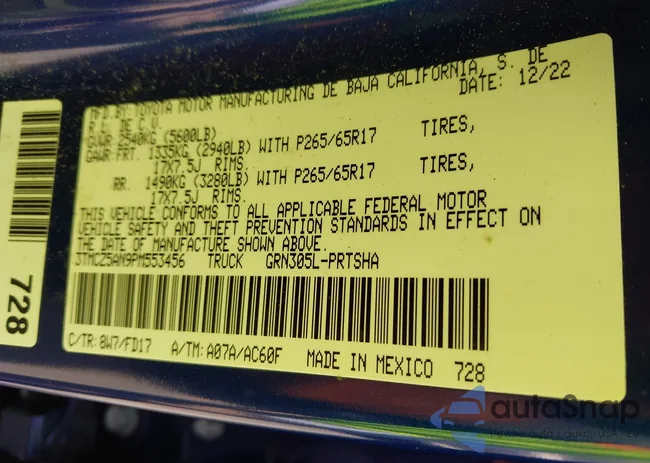 3TMCZ5AN9PM553456: 42303424