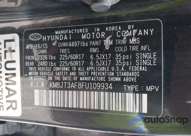 KM8JT3AF8FU109934: 42303534