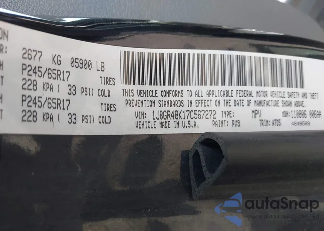 1J8GR48K17C567272: 42303087