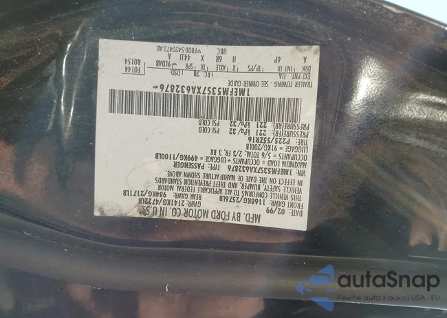 1MEFM53S7XA632876: 42303137