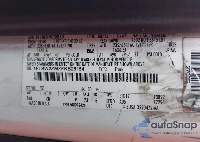 1FTSW2ZMXFKB28154: 42303189