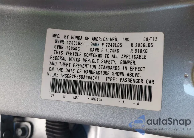 1HGCR2F38DA006341: 42304220