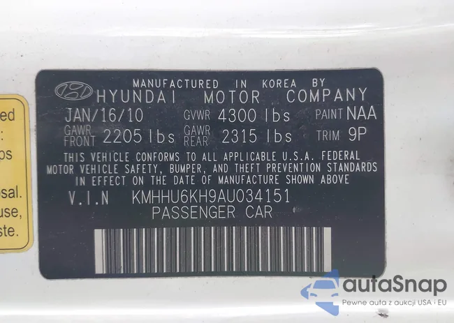 KMHHU6KH9AU034151: 42304245