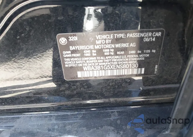 WBA3B1G5XENS80130: 42304306