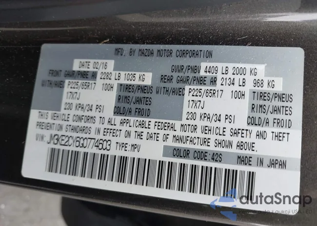 JM3KE2CY6G0774603: 42304392