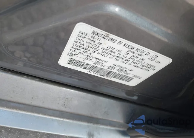 JN1CV6AP0BM508707: 42304403